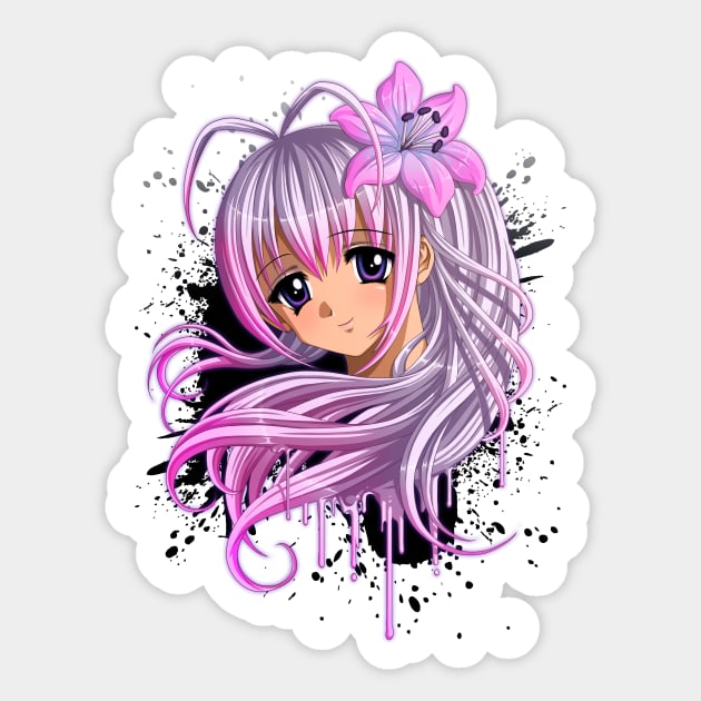 Cute Anime Girl Sticker by bomazu